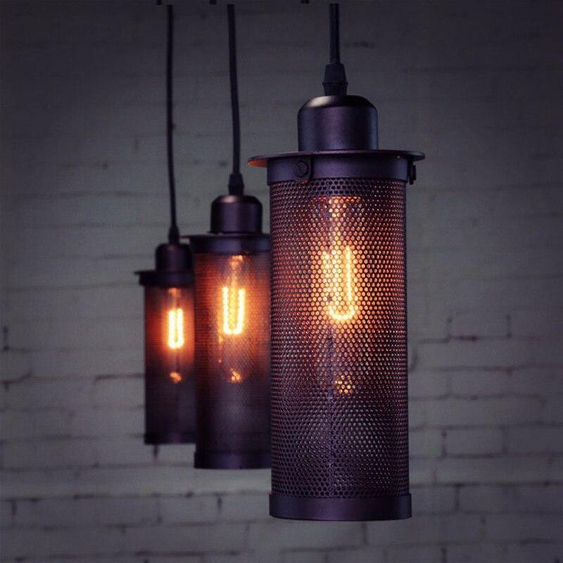 Vintage Metal Pendant Light Loft Kitchen Island Dining Table Living Room Retro Pendant Lamps Suspension Lighting Fixture